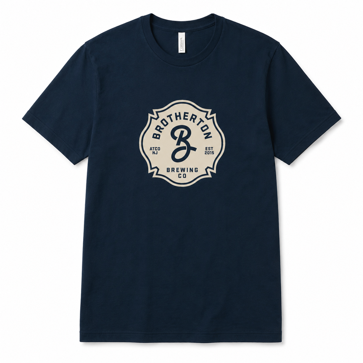 Fire Crest Tee — Navy